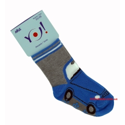 Шкарпетки антиковзні для хлопчиків тм &quot;Yo&quot; машинка