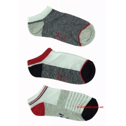Шкарпетки для хлопчиків (підлітків) 3шт тм &quot;Yo&quot; сіро-червоні