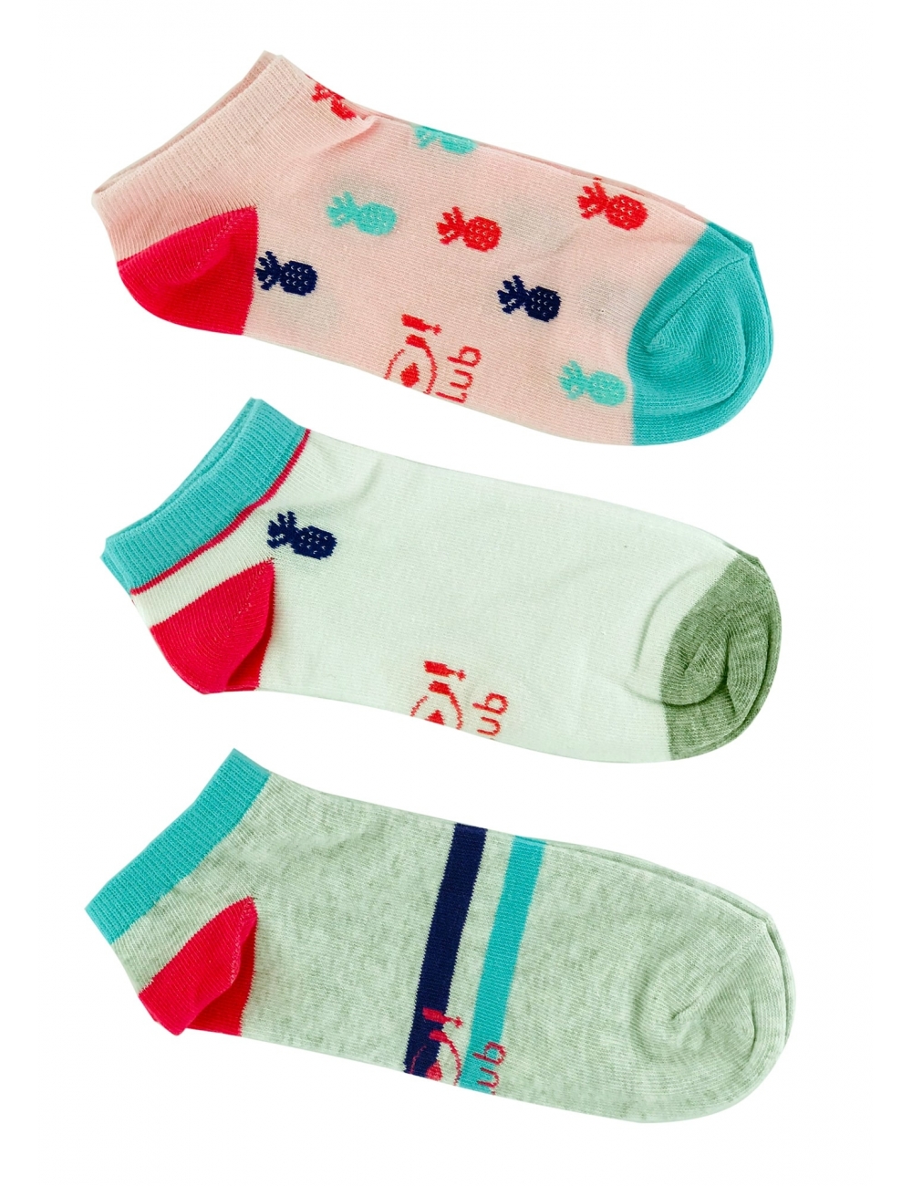 Шкарпетки для дівчаток (підлітків) 3шт тм &quot;Yo&quot; ананас