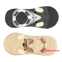 Сліди (шкарпетки) для хлопчиків 2 пари Midini бежеві + сірі