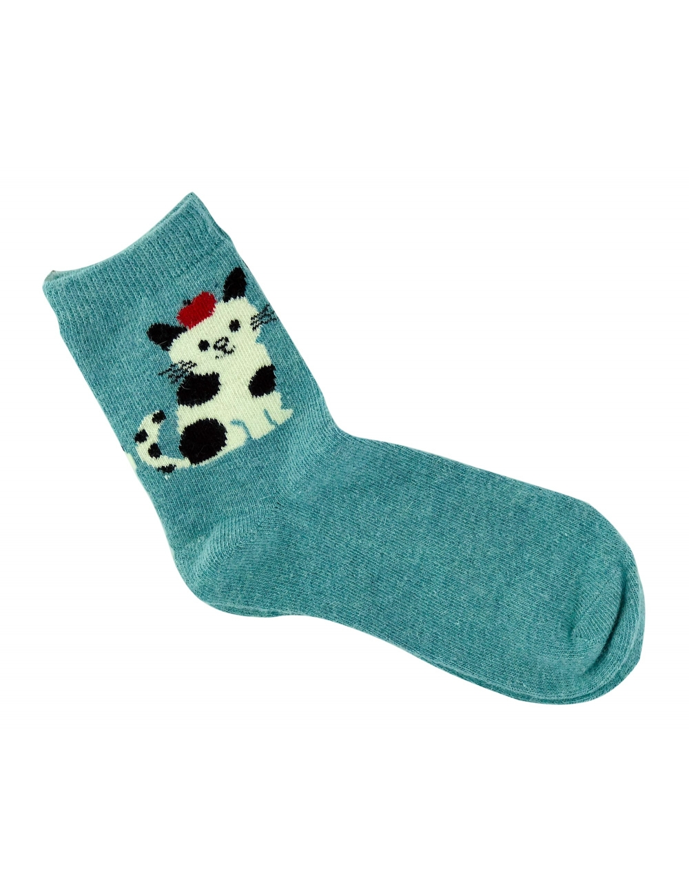 Теплые носки для девочек ( подростков ) Midini котик голубые