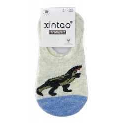 Сліди (шкарпетки) для хлопчиків тм &quot;Xintao&quot; Діно бежеві