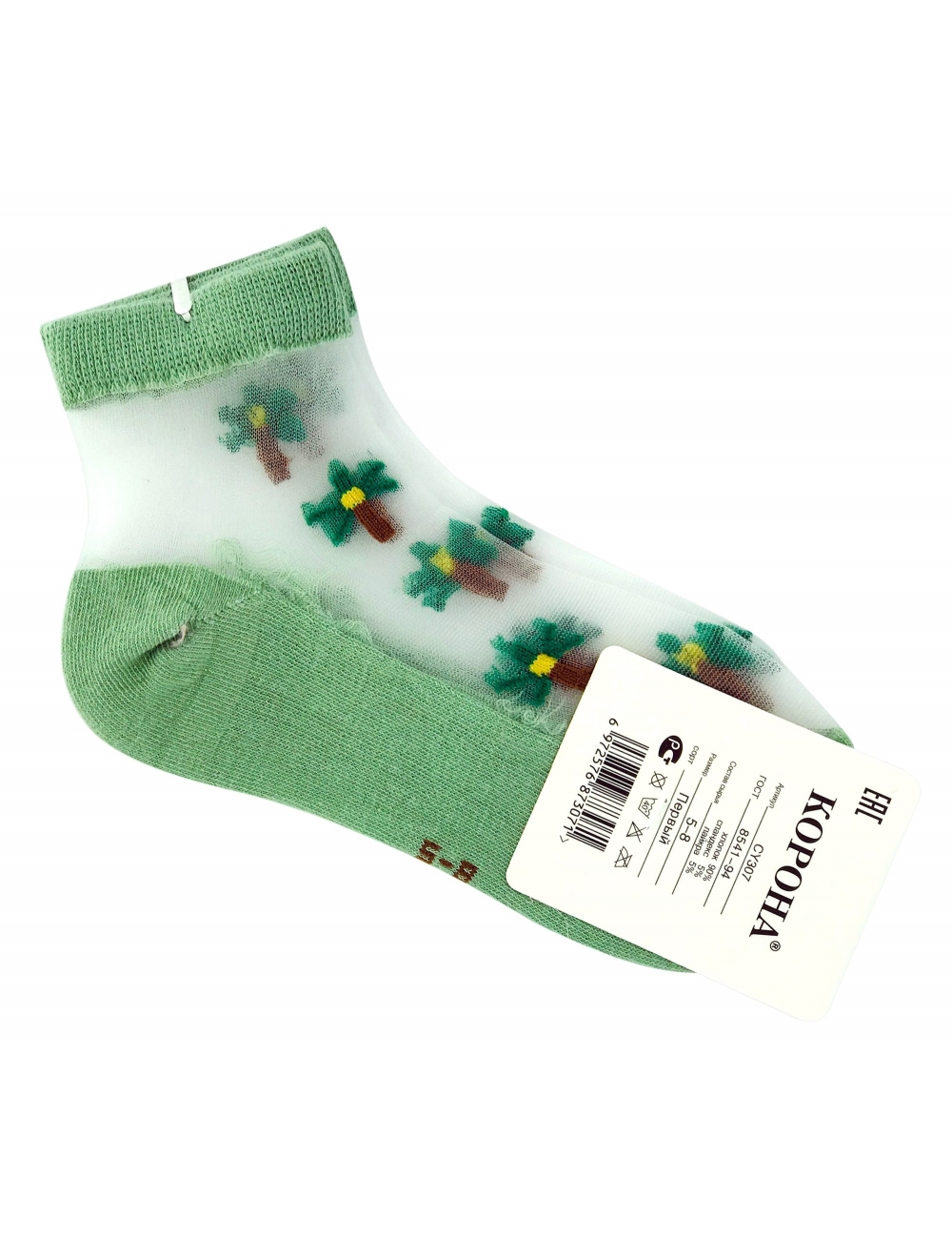 Шкарпетки для дівчинки (підлітка) тм &quot;Корона&quot; зелені