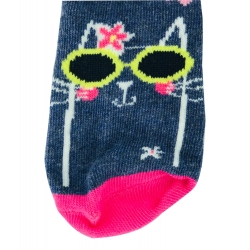 Носки для девочек тм" Yo " Котик на синем
