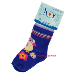 Шкарпетки для дівчаток тм &quot;Yo&quot; Пташка на фіолетовому