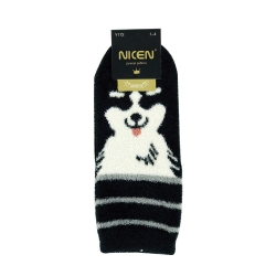 Теплі шкарпетки для хлопчика Собачка чорні