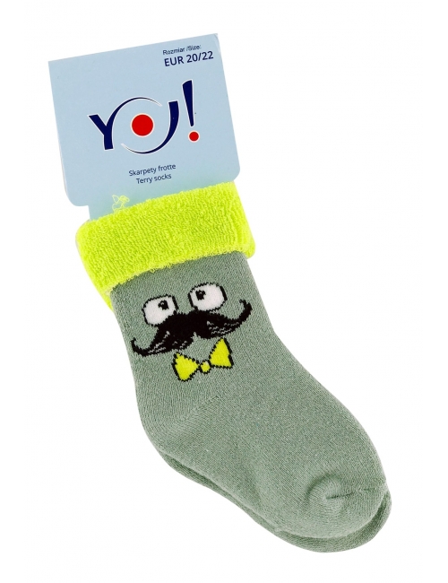 Теплые носки для мальчика тм" Yo " Мордашка