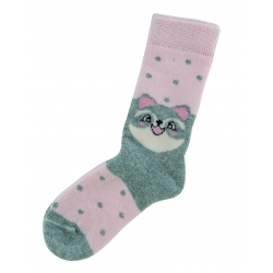 Теплые носки для девочки тм " Erinoks " котик