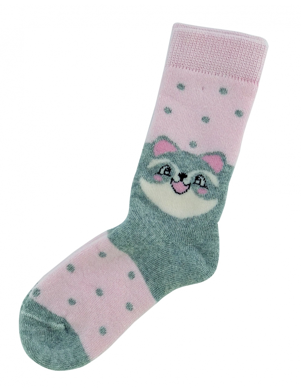 Теплые носки для девочки тм " Erinoks " котик