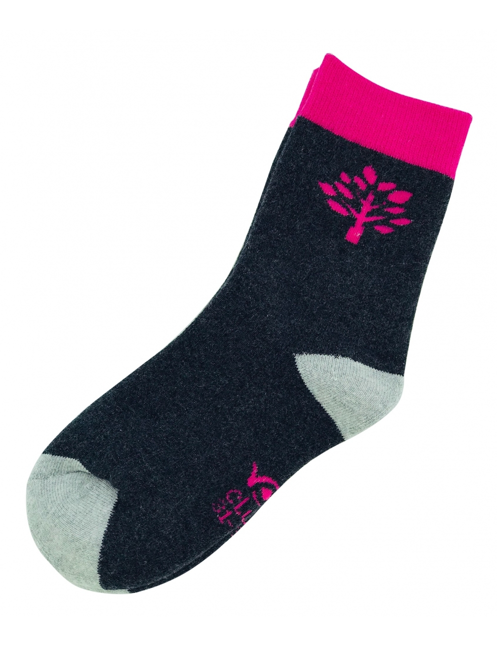 Теплі шкарпетки для дівчаток тм &quot;Yo&quot; сірі з рожевим