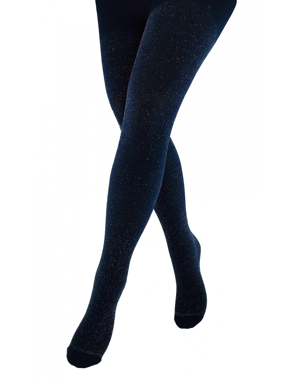 Колготки капроновые для девочки люрекс с обручем тм"Katamino" темно-синие