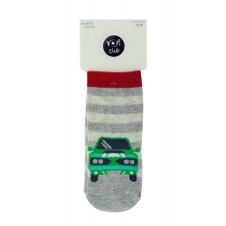 Дитячі шкарпетки для хлопчиків тм Yo Машина зелена
