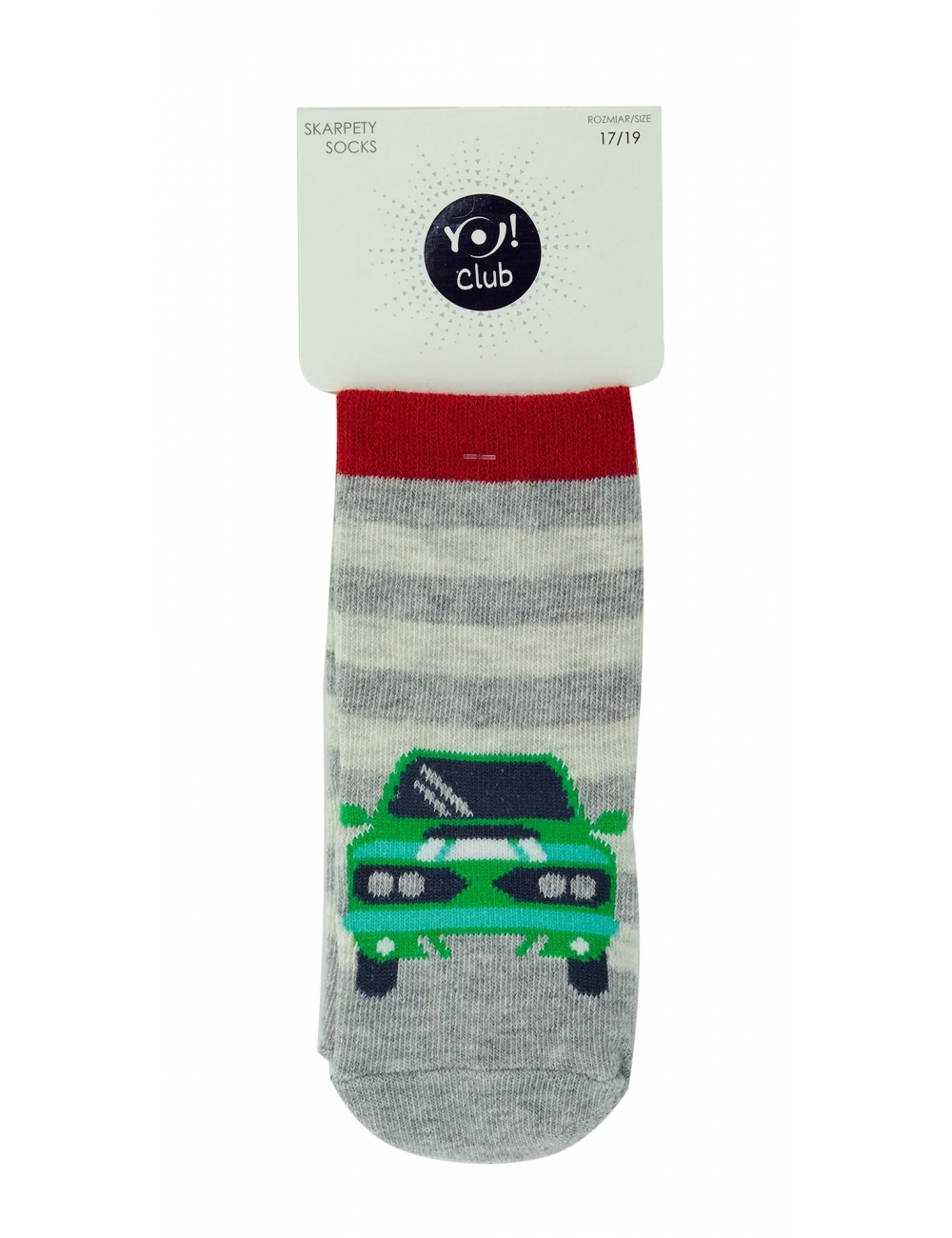 Дитячі шкарпетки для хлопчиків тм Yo Машина зелена