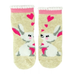 Дитячі шкарпетки з тормозком для дівчаток тм Yo Зайка