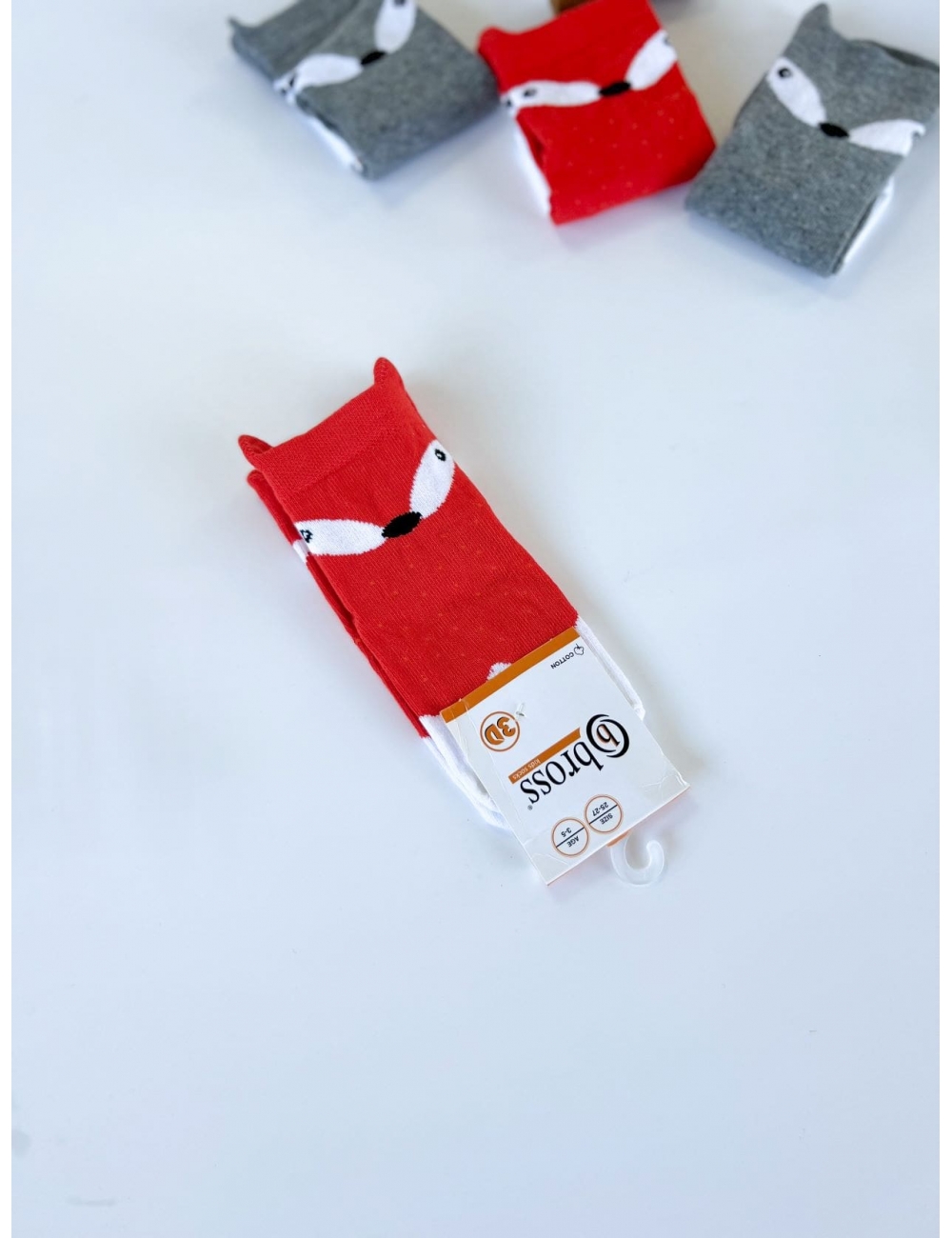 Носки для мальчиков тм" Bross" Енот оранжевые