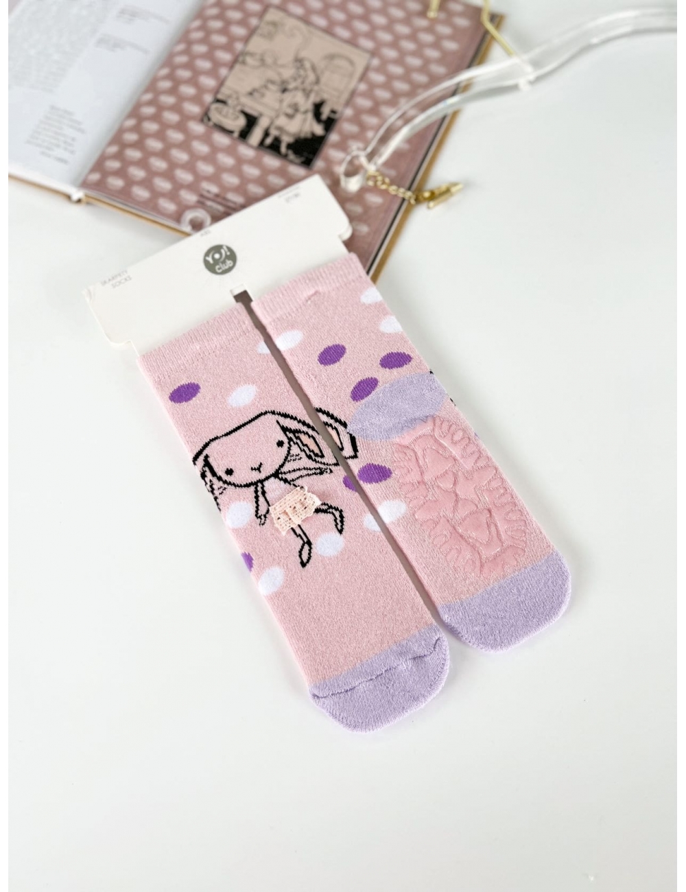 Теплі махрові шкарпетки для дівчинки від "Yo", Дівчинка рожеві