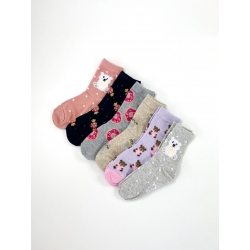 Шкарпетки для дівчаток тм "Yo" Мишка сірі