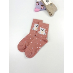 Шкарпетки для дівчаток тм "Yo" Мишка рожеві