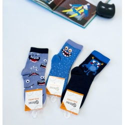 Шкарпетки для хлопчиків тм "Bross" Монстр в крапочку